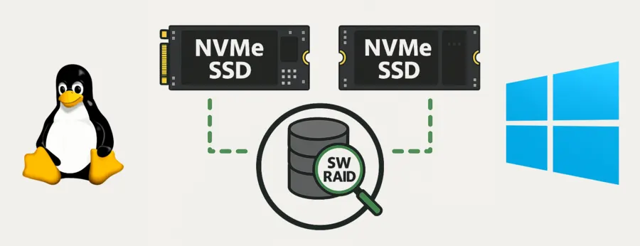 NVMe disky a softvérový RAID